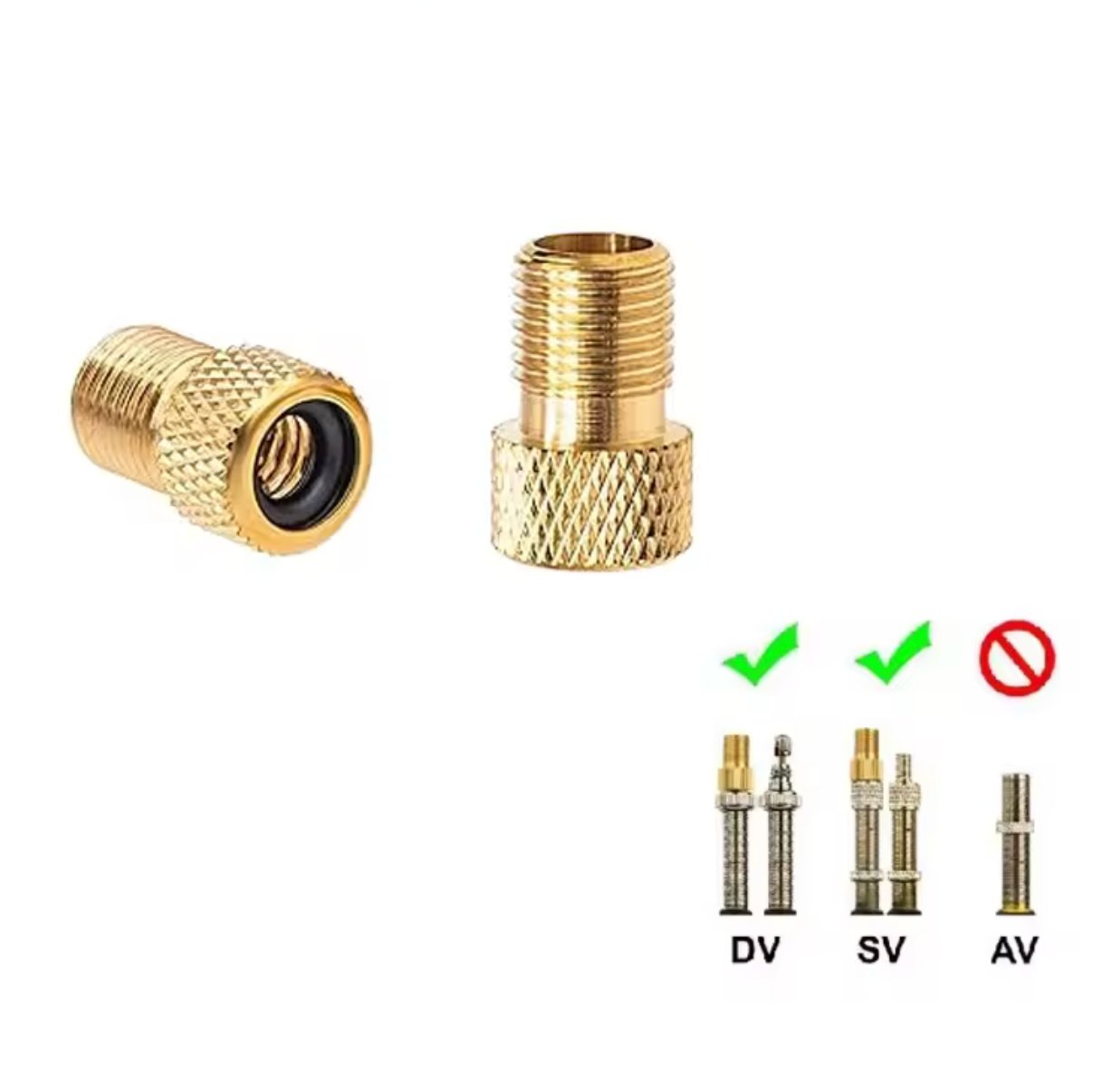 Adaptador para válvulas presta