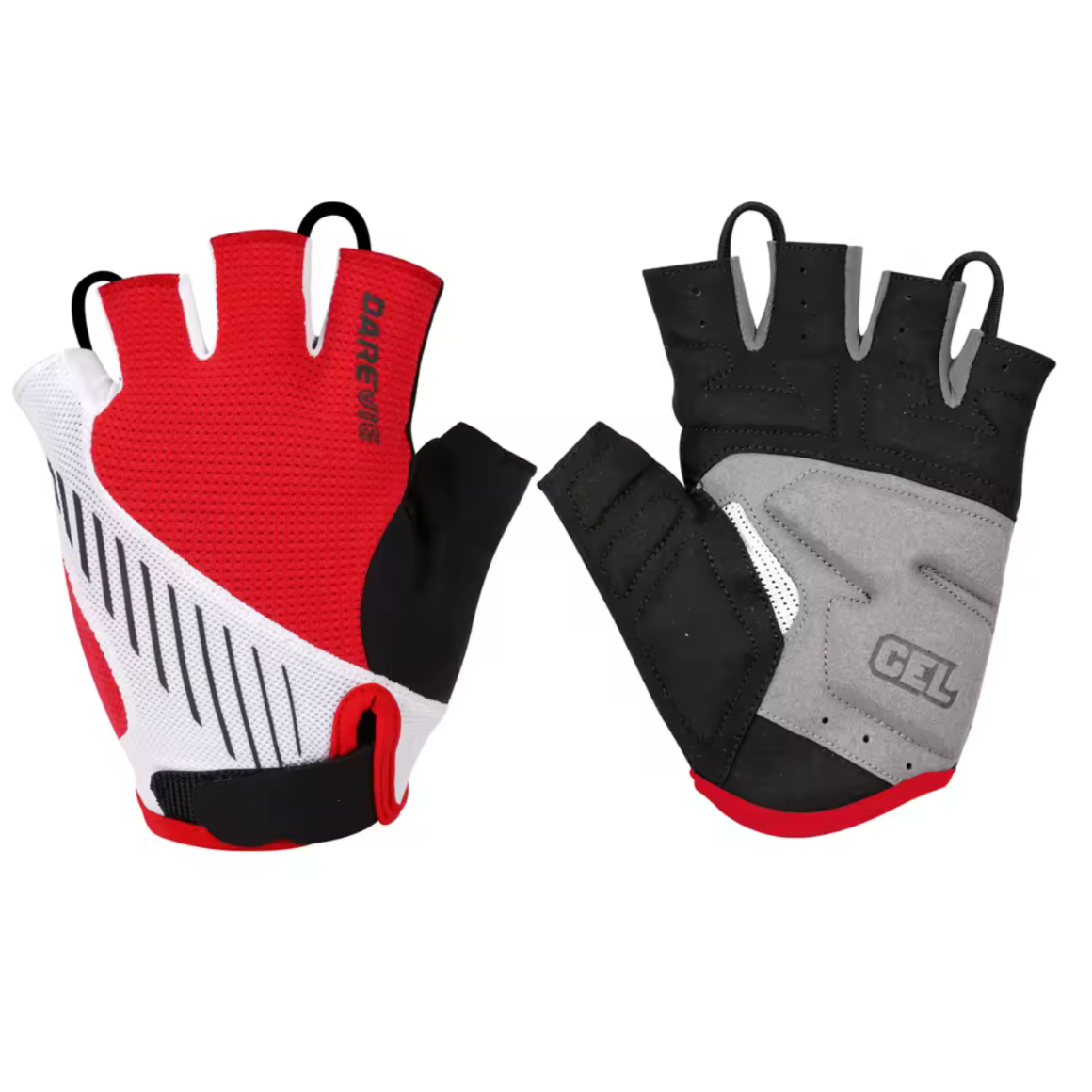 Guantes Darevie Sin Dedos Rojos