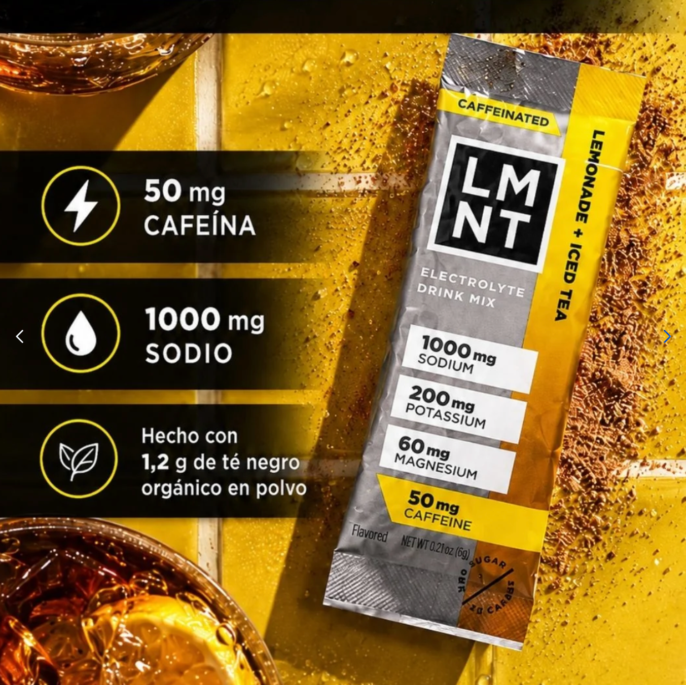 LMNT Electrolitos Sabor Ice Te y Limonada