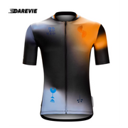 Jersey de Ciclismo Negra Con Naranja