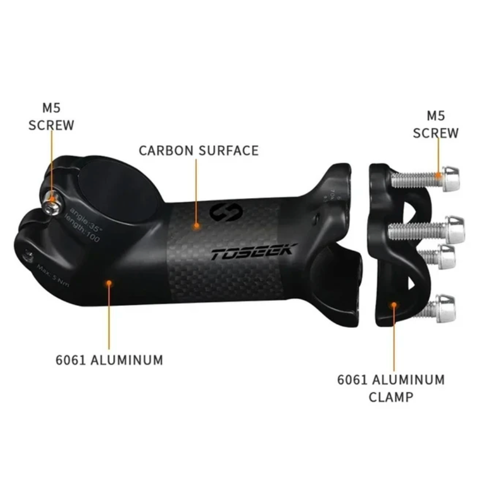 Potencia de carbono 90 mm
