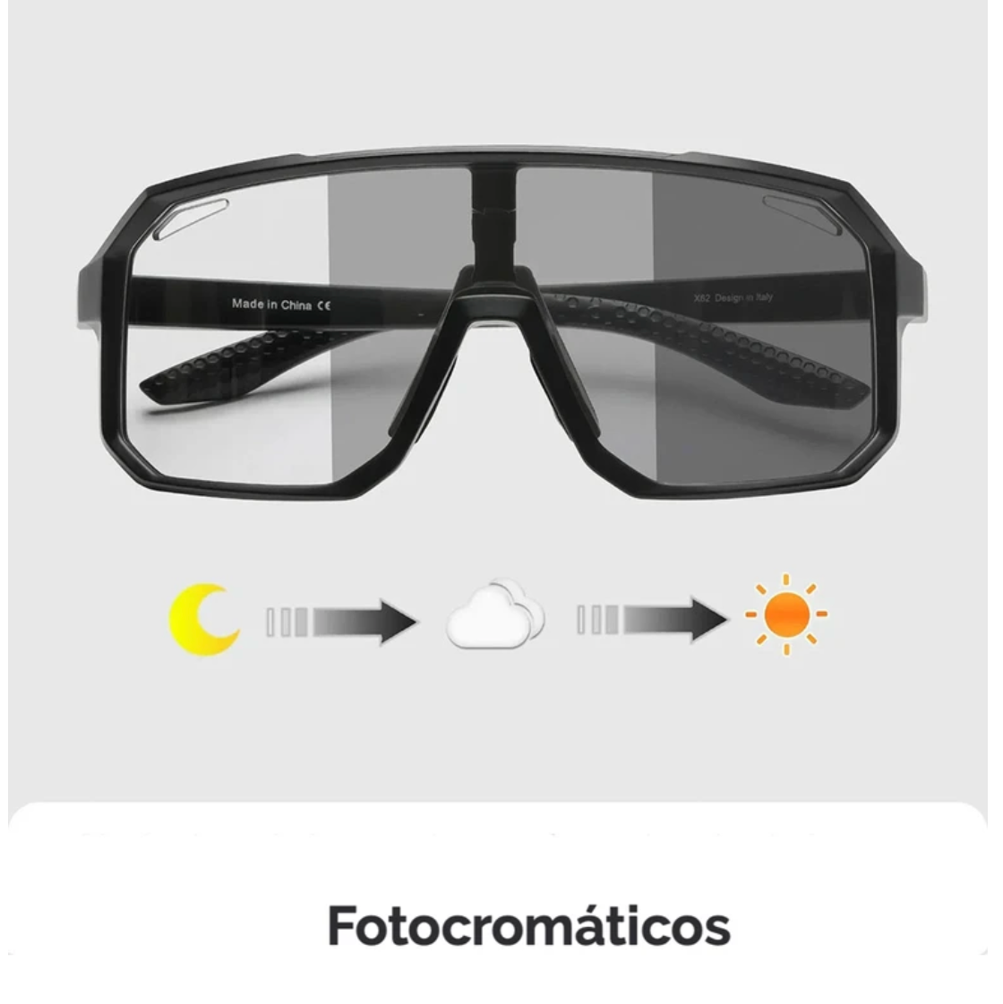 Lentes Fotocromáticos Marco Negro