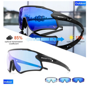 Lentes Color Azul Marco Negro
