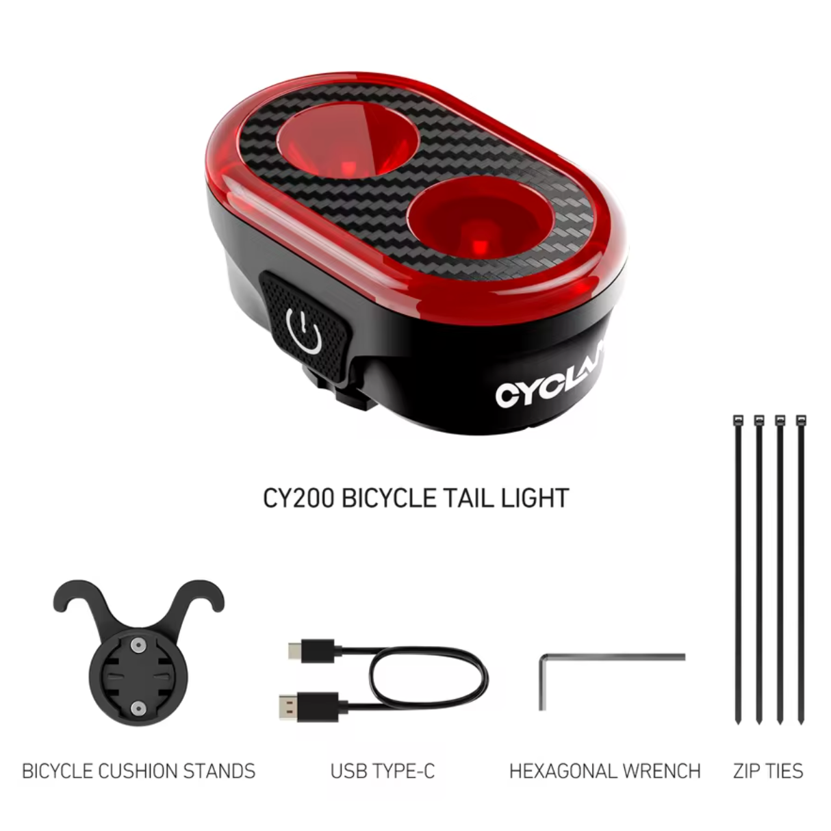 Luz trasera para bicicleta