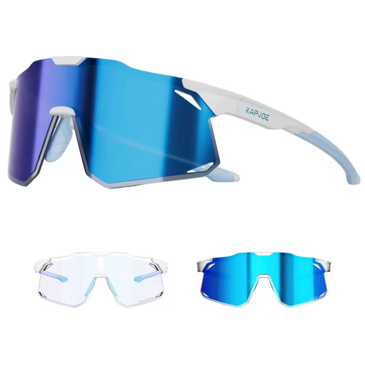 Lentes para sol KAPVOE azul fotocromático